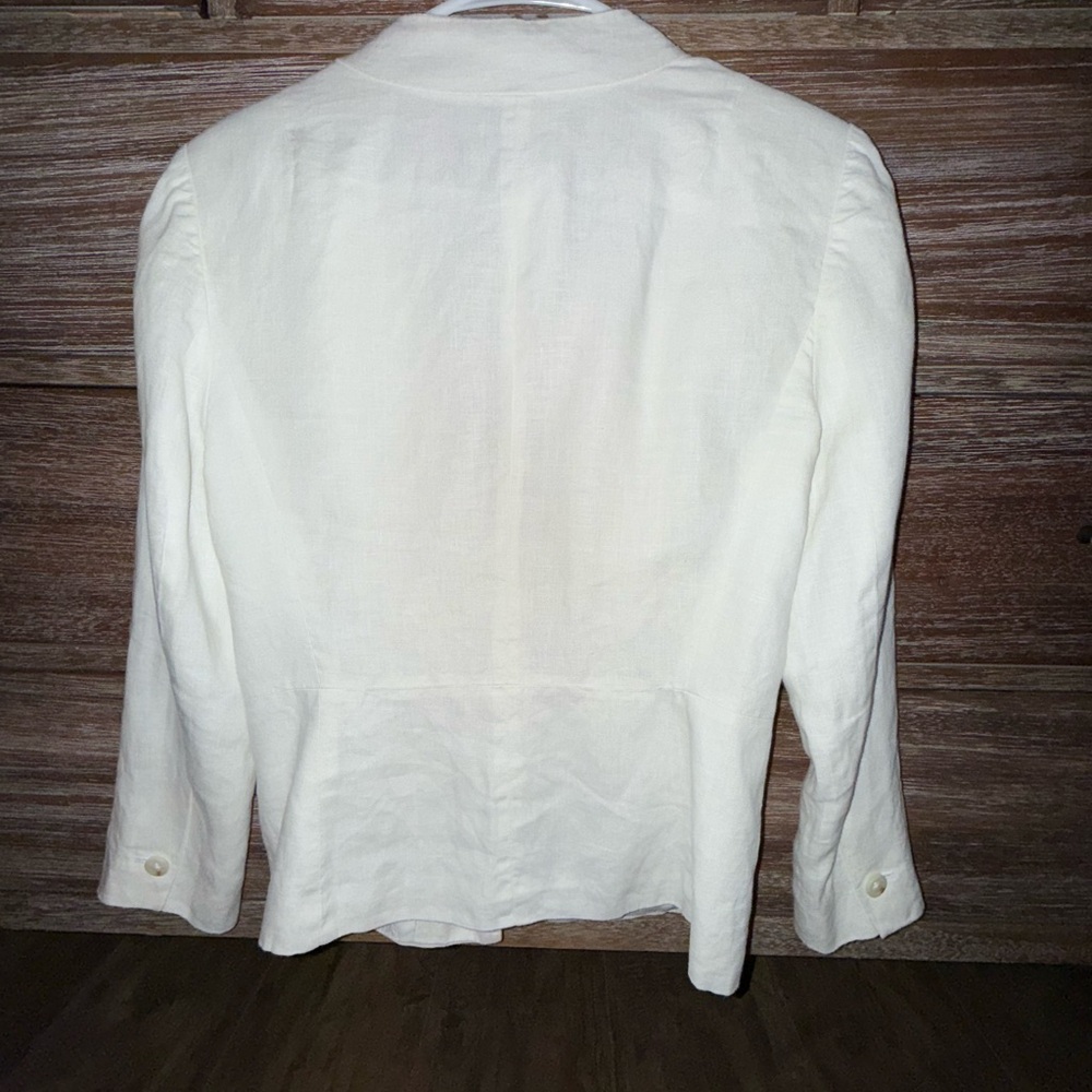 Banana Republic White Blazer Tailored Suit Jacket - Picture 3 of 6